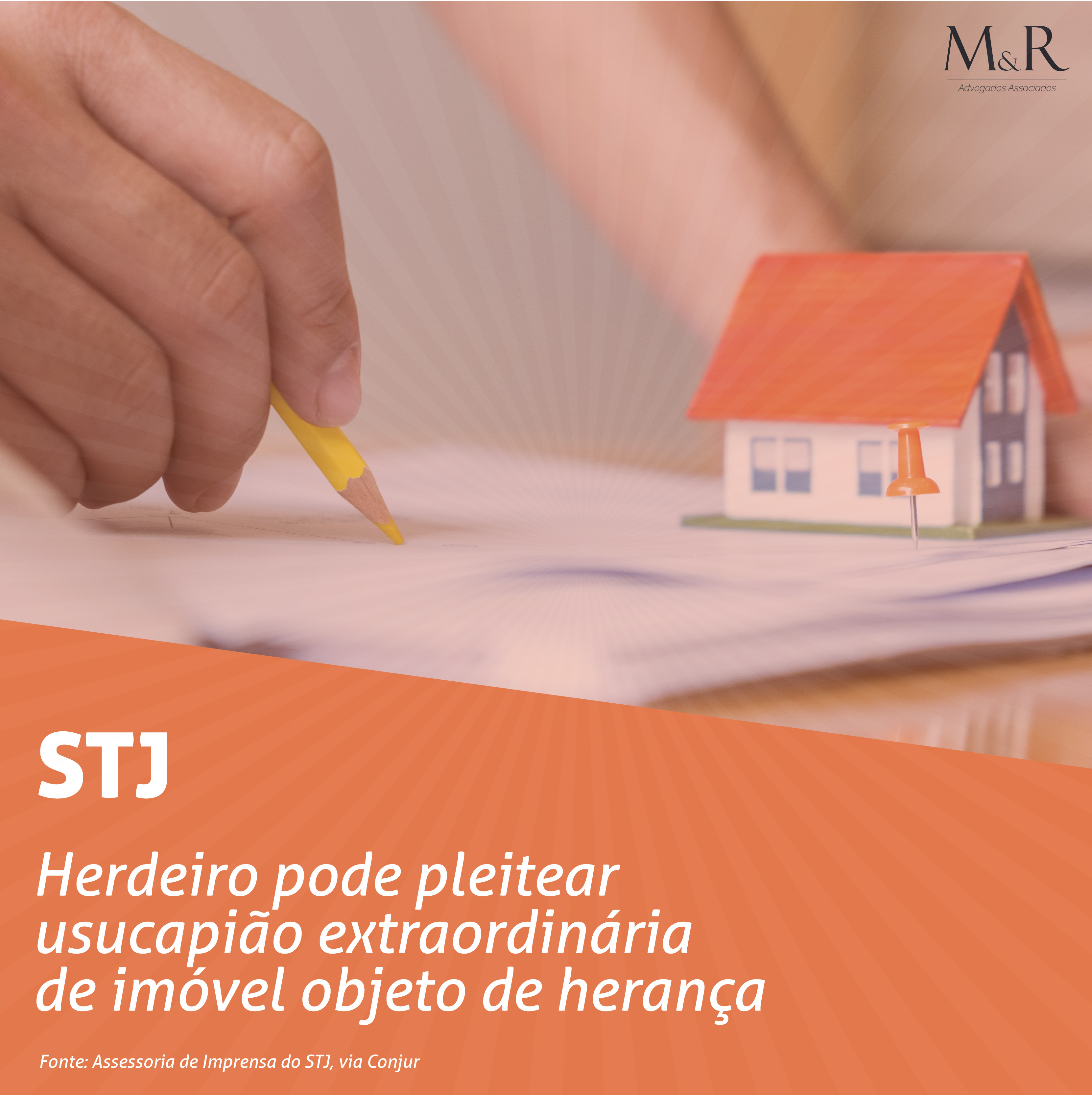 Herdeiro pode pleitear usucapião extraordinária de imóvel objeto de herança